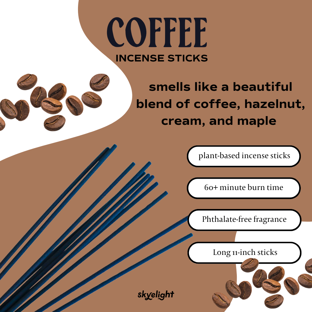 Coffee scented incense sticks