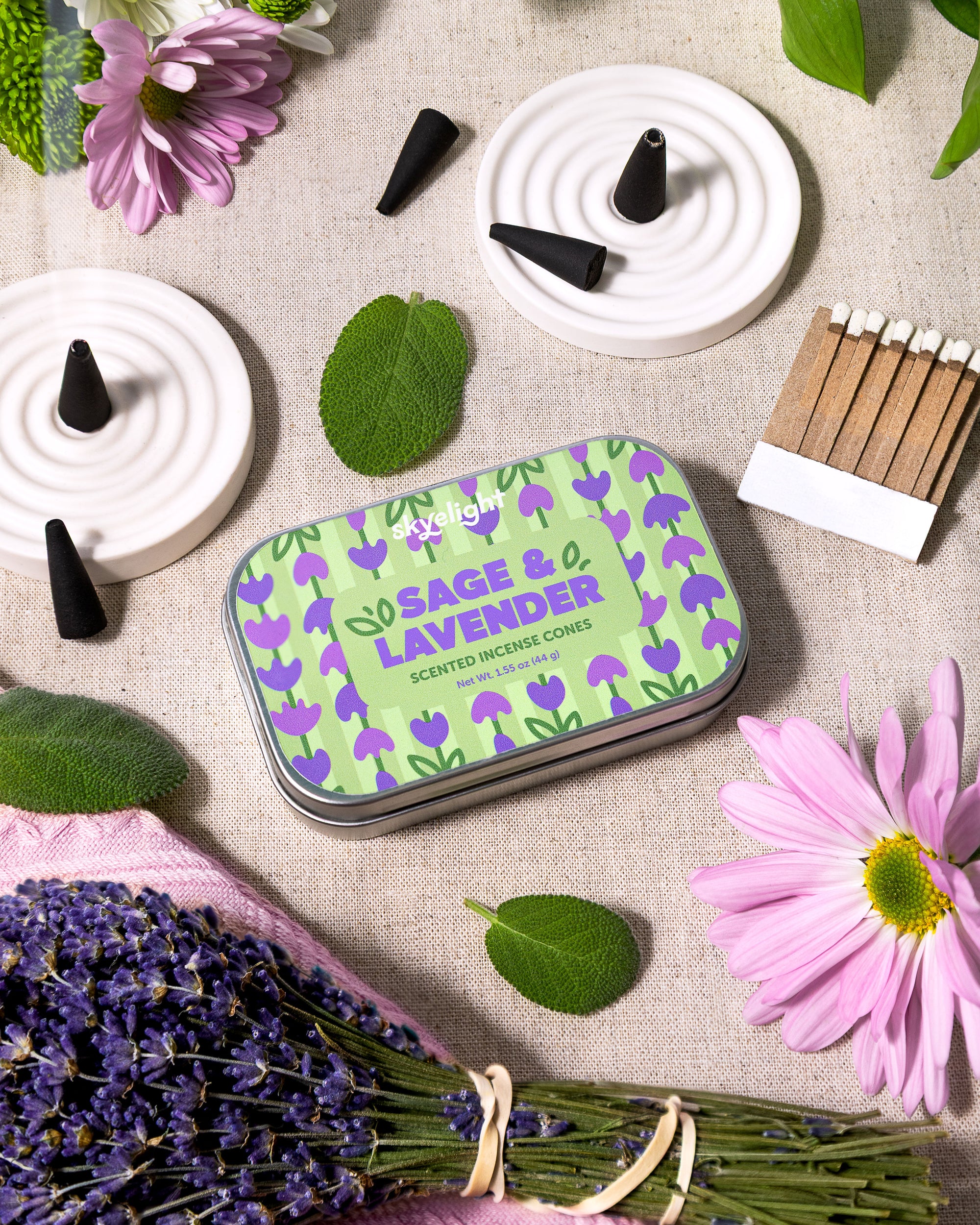 Sage and Lavender Incense Cones