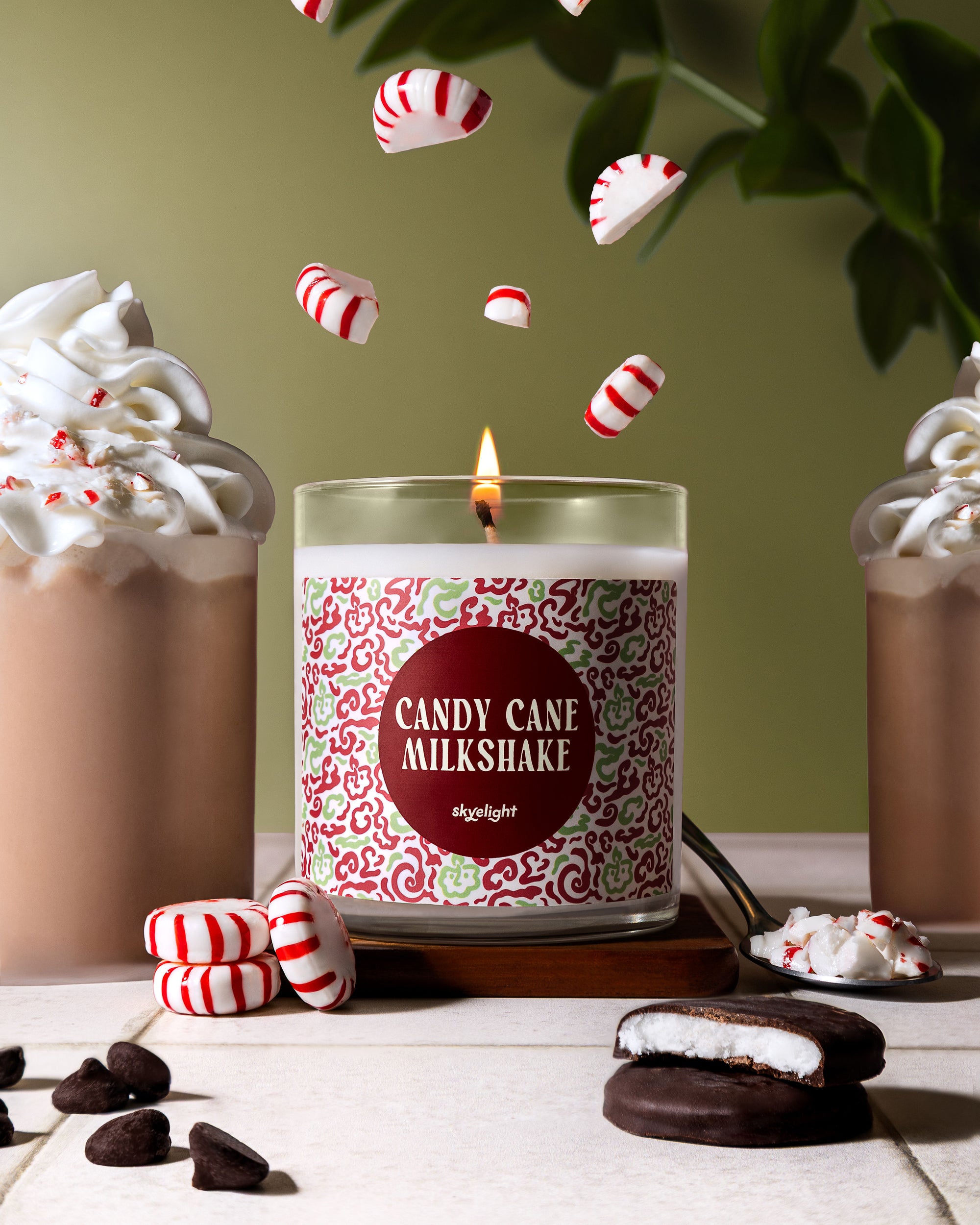 Candy Cane Milkshake Scented Candle